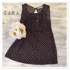 Zara TRF Trafaluc Sheer Sleeveless Top - EUC